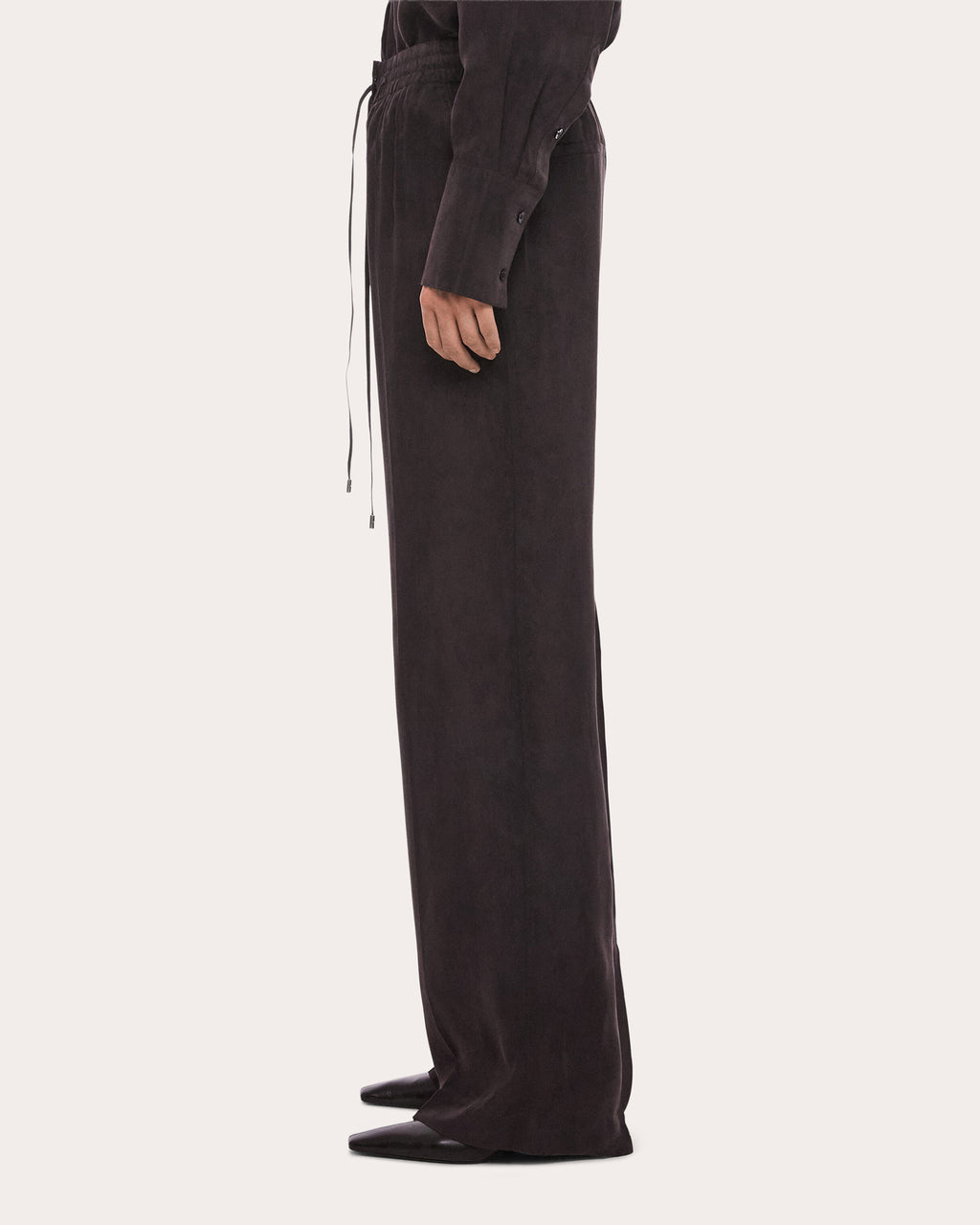 Fluid Microsuede Pull-On Pants
