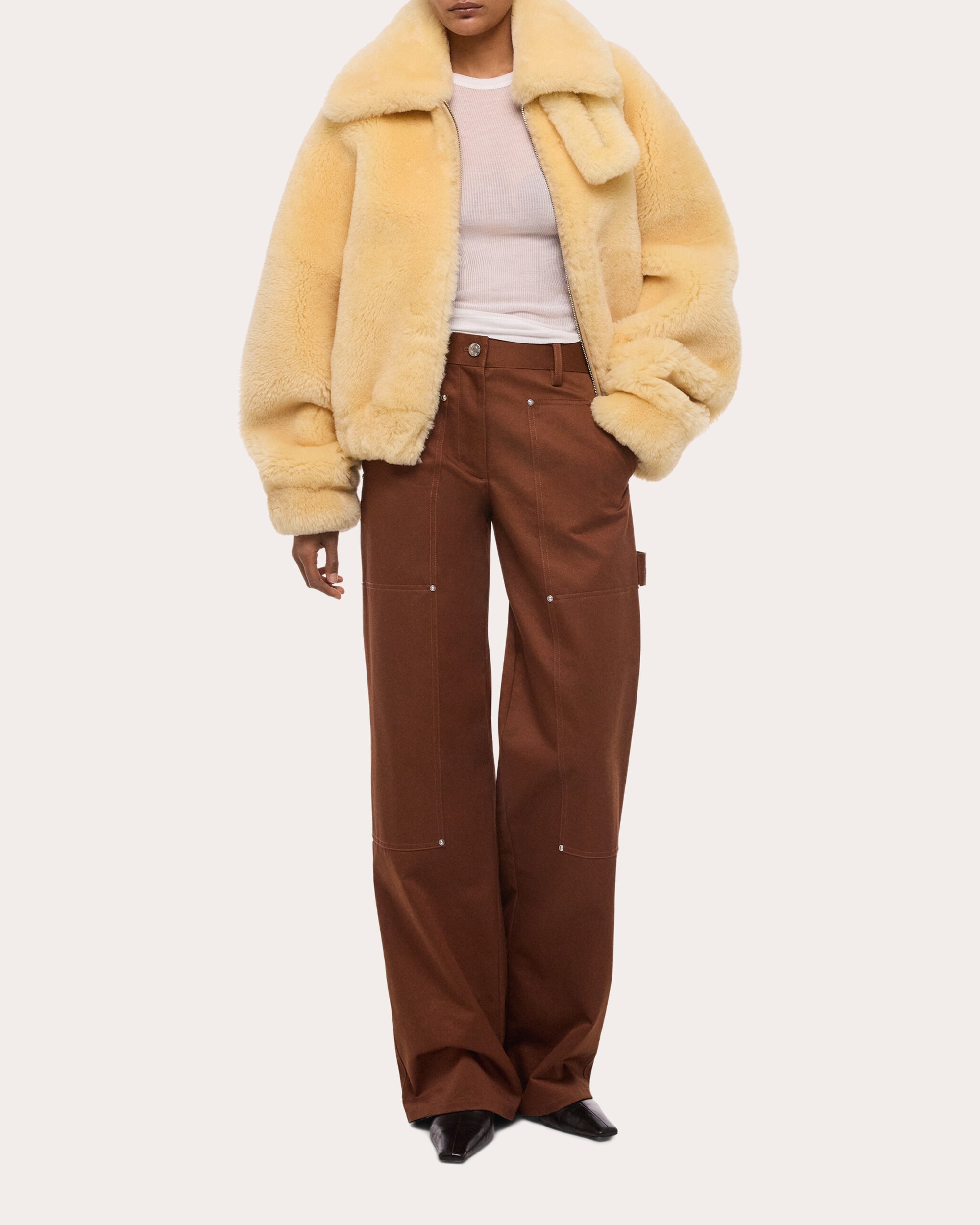 Shearling Bomber Jacket
