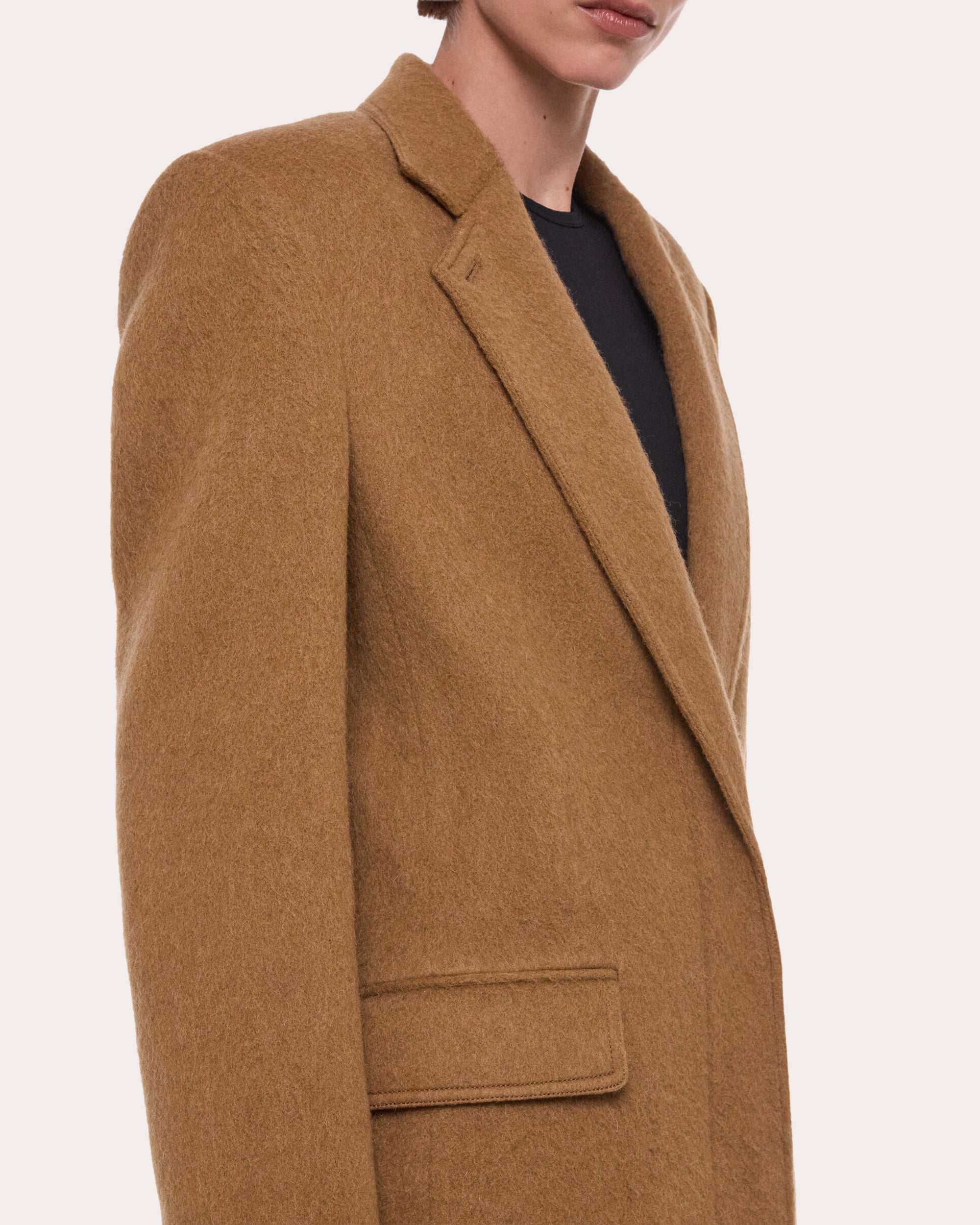 Hairy Wool Classic Overcoat