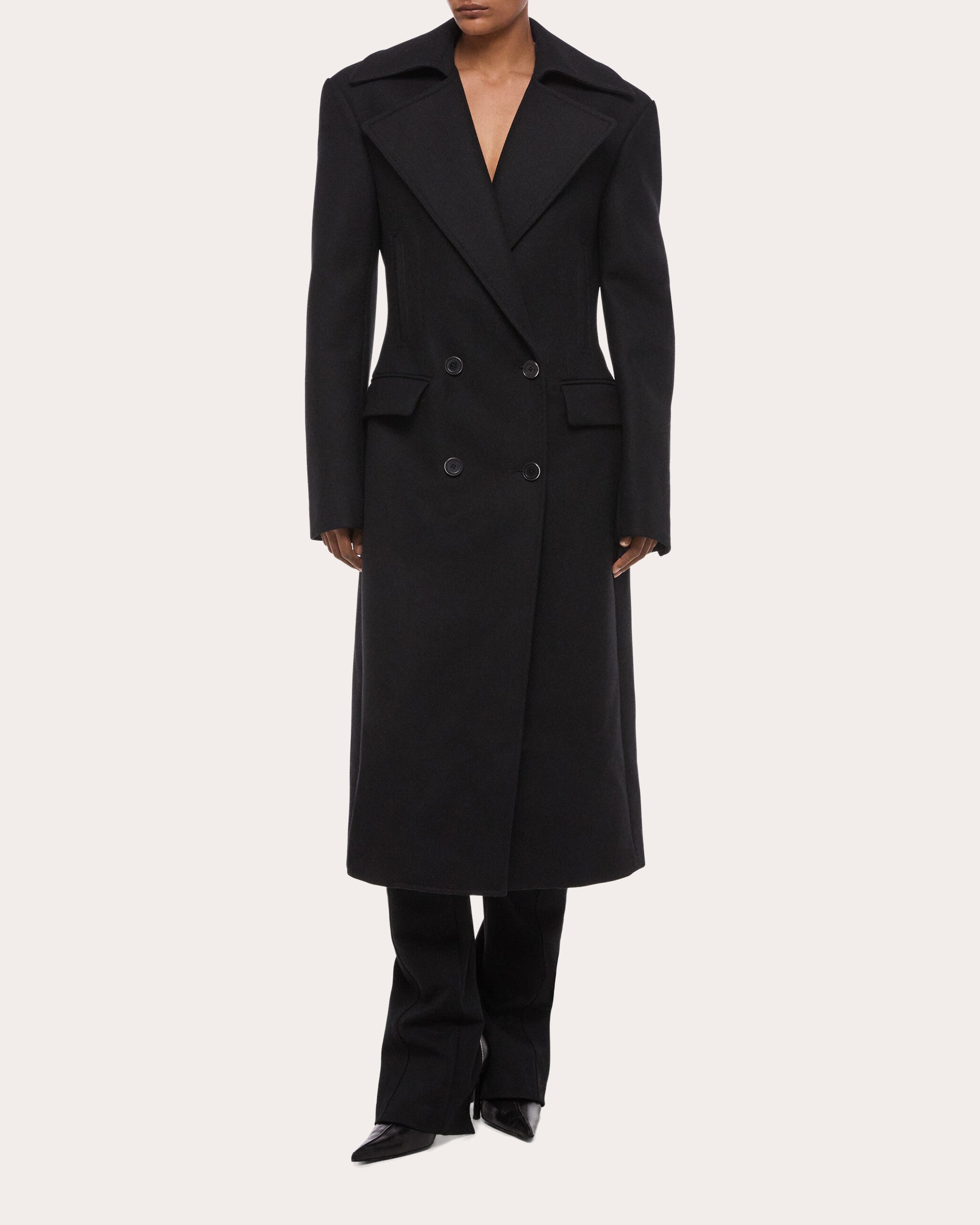 Sculptural Twill Coat