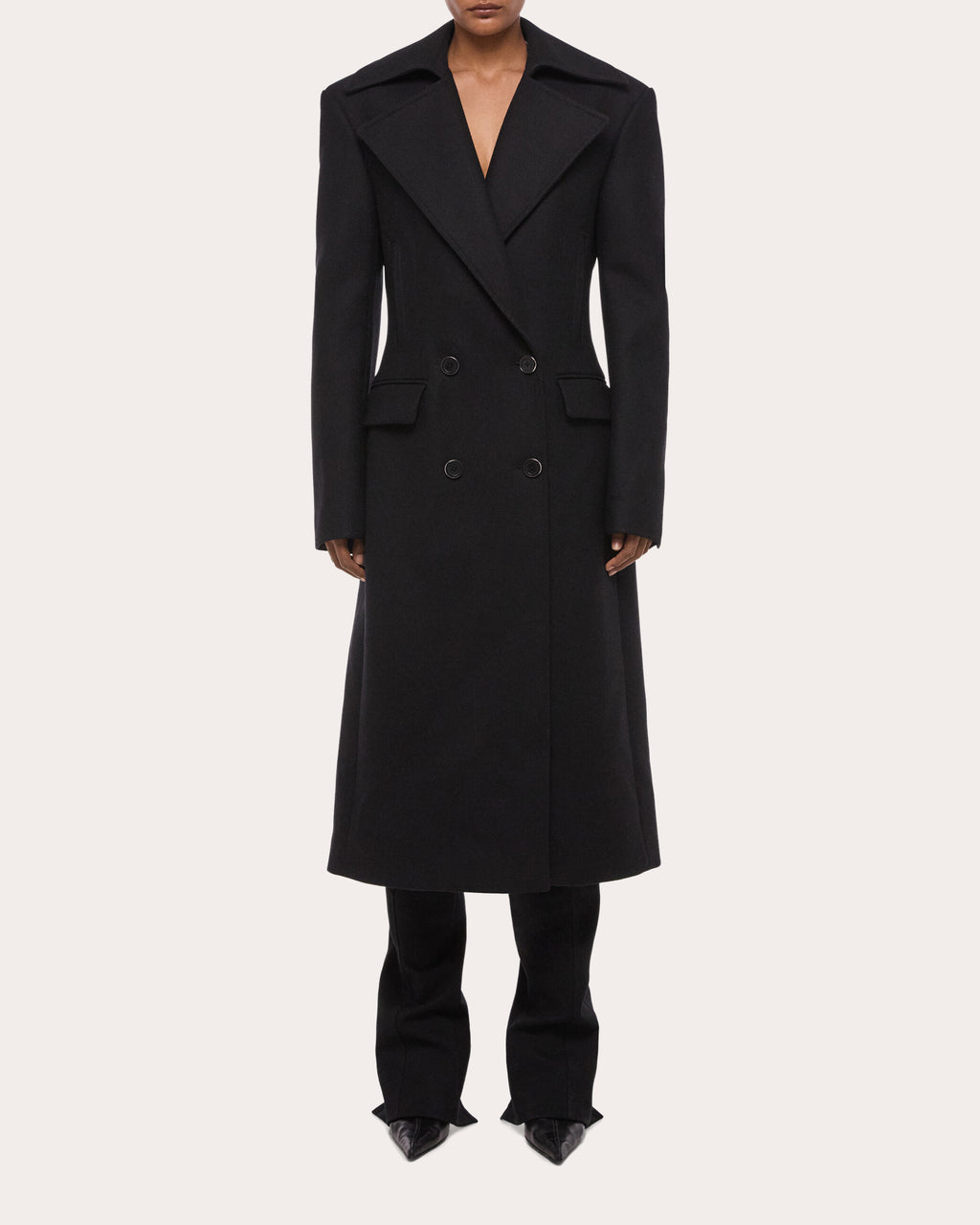 Sculptural Twill Coat