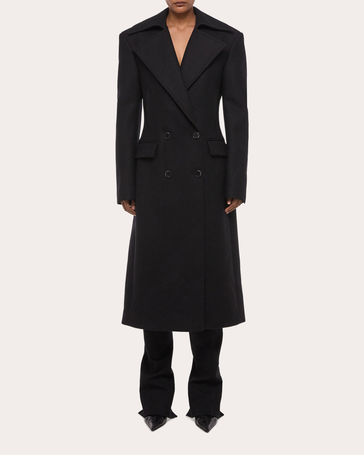 Sculptural Twill Coat