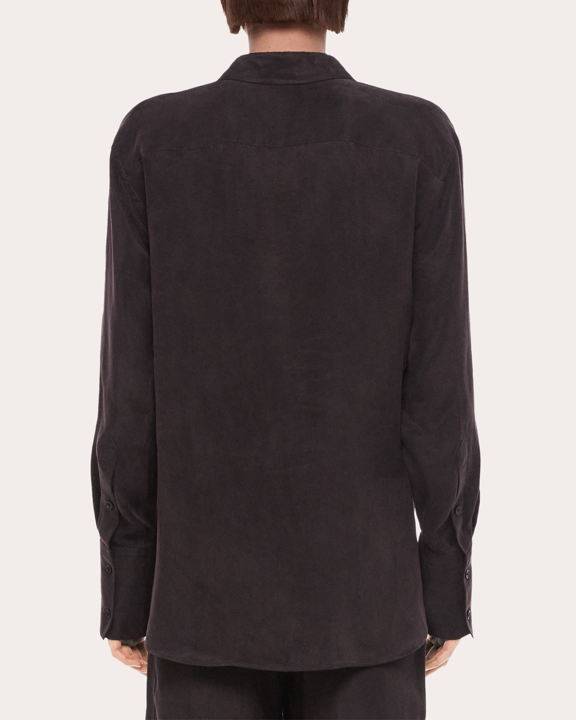 Fluid Microsuede Drape Shirt