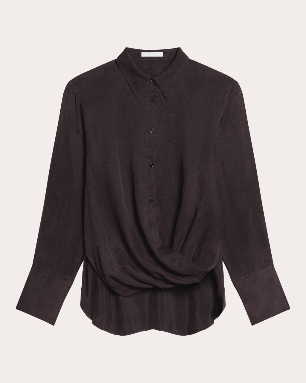 Fluid Microsuede Drape Shirt