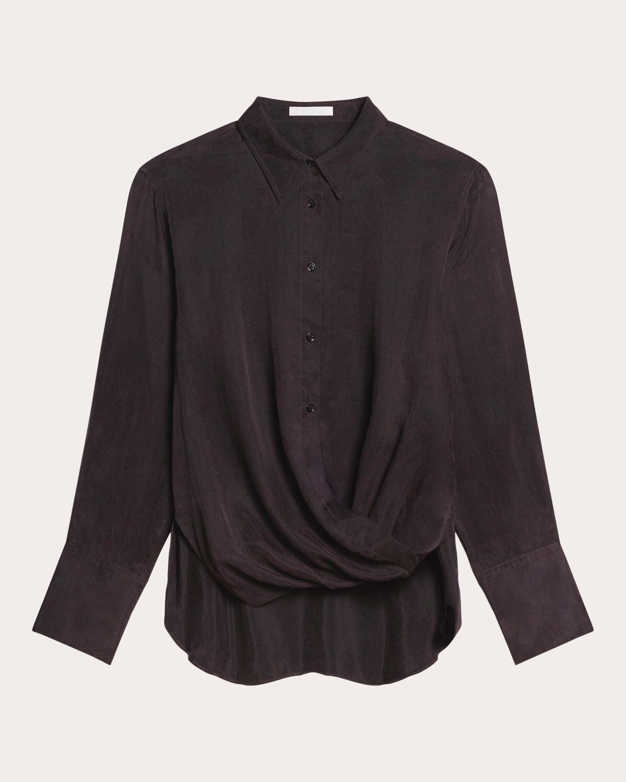 Fluid Microsuede Drape Shirt