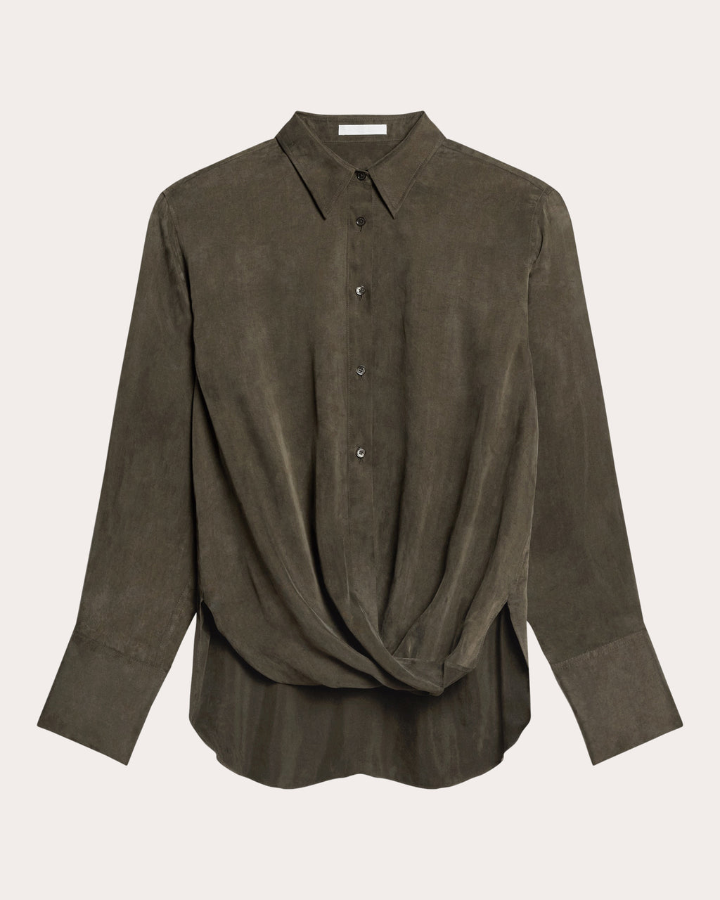 Fluid Microsuede Drape Shirt