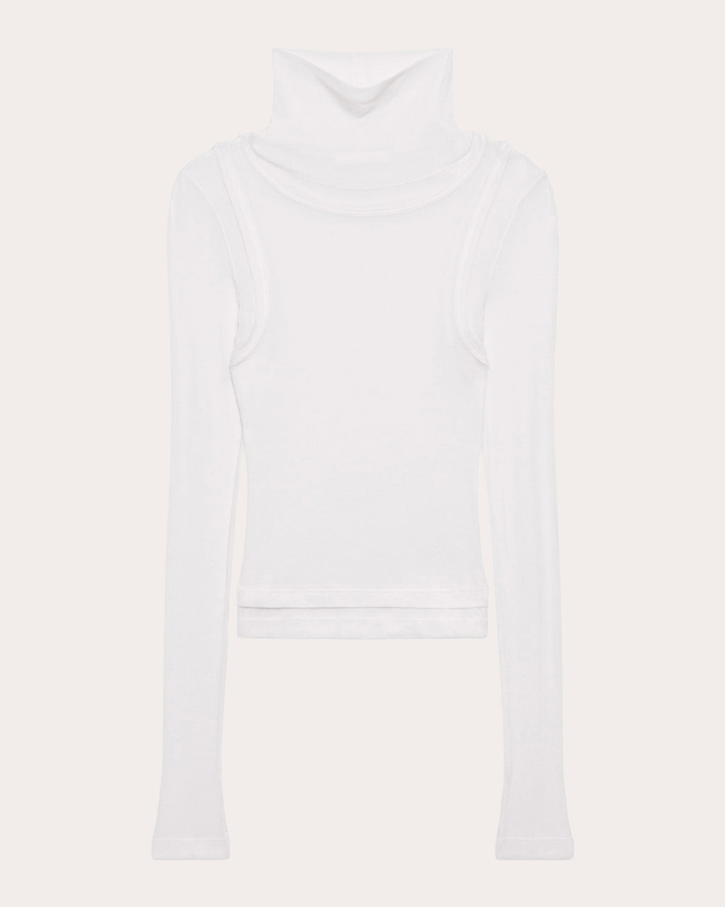 Sheer Layered Turtleneck