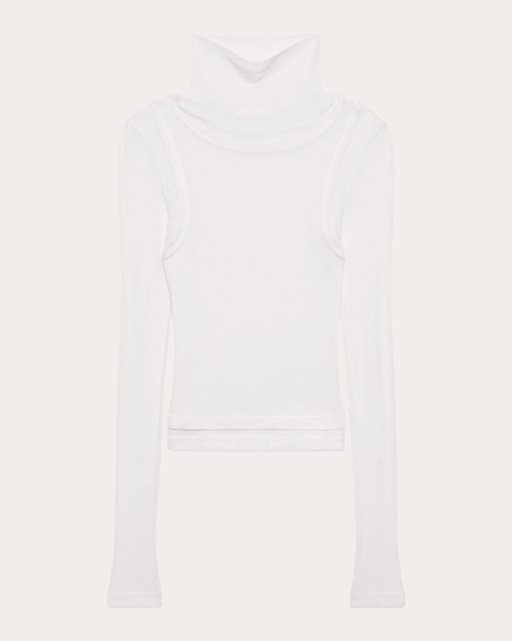Sheer Layered Turtleneck