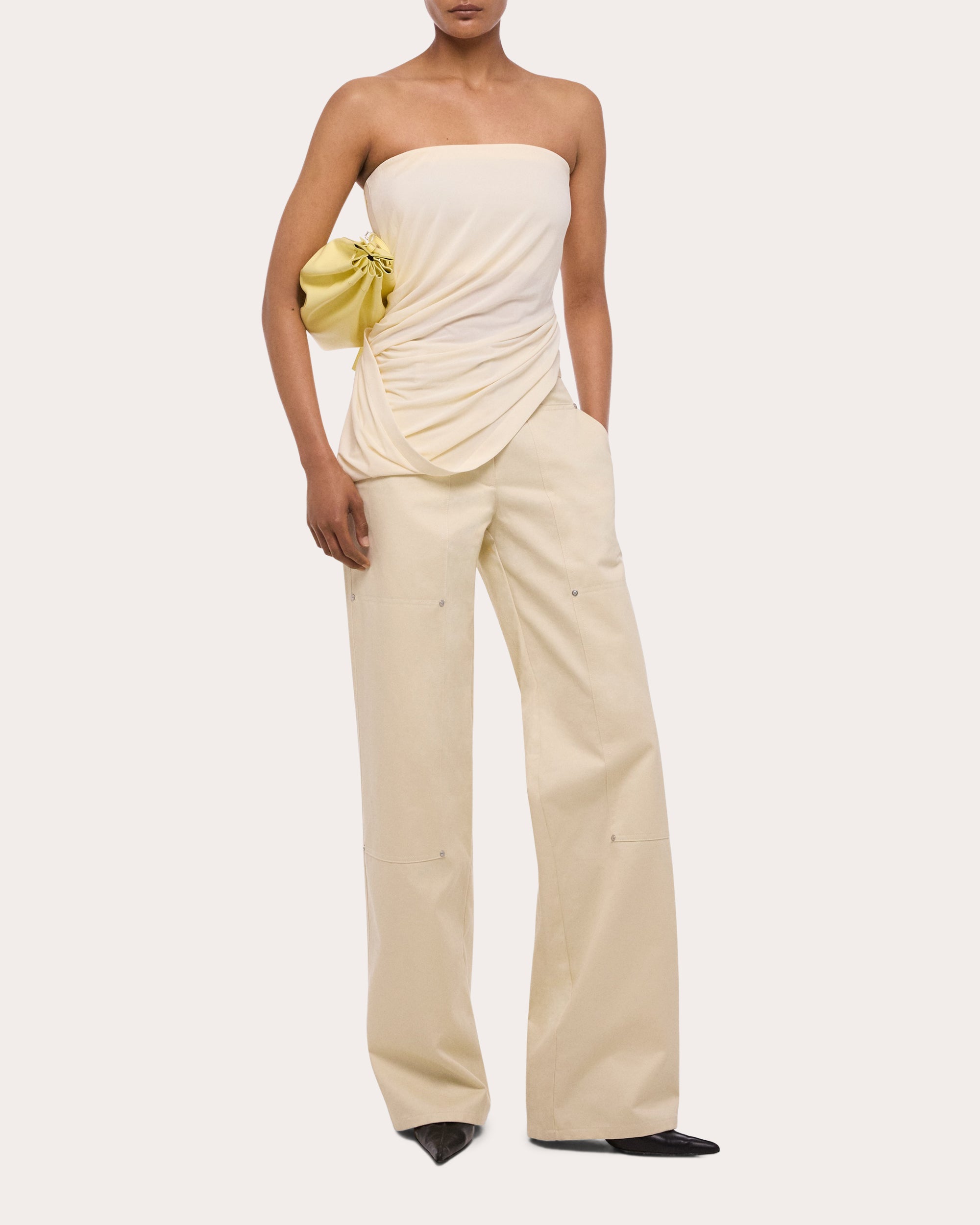 Stretch Jersey Twisted Tube Top