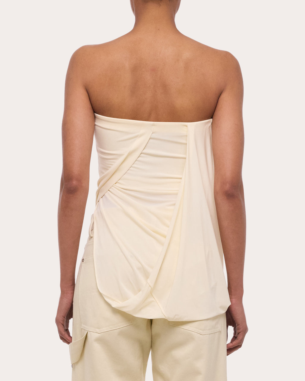 Stretch Jersey Twisted Tube Top