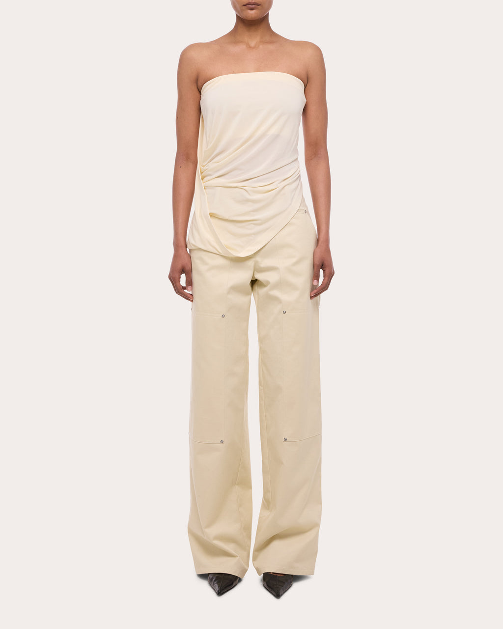 Stretch Jersey Twisted Tube Top