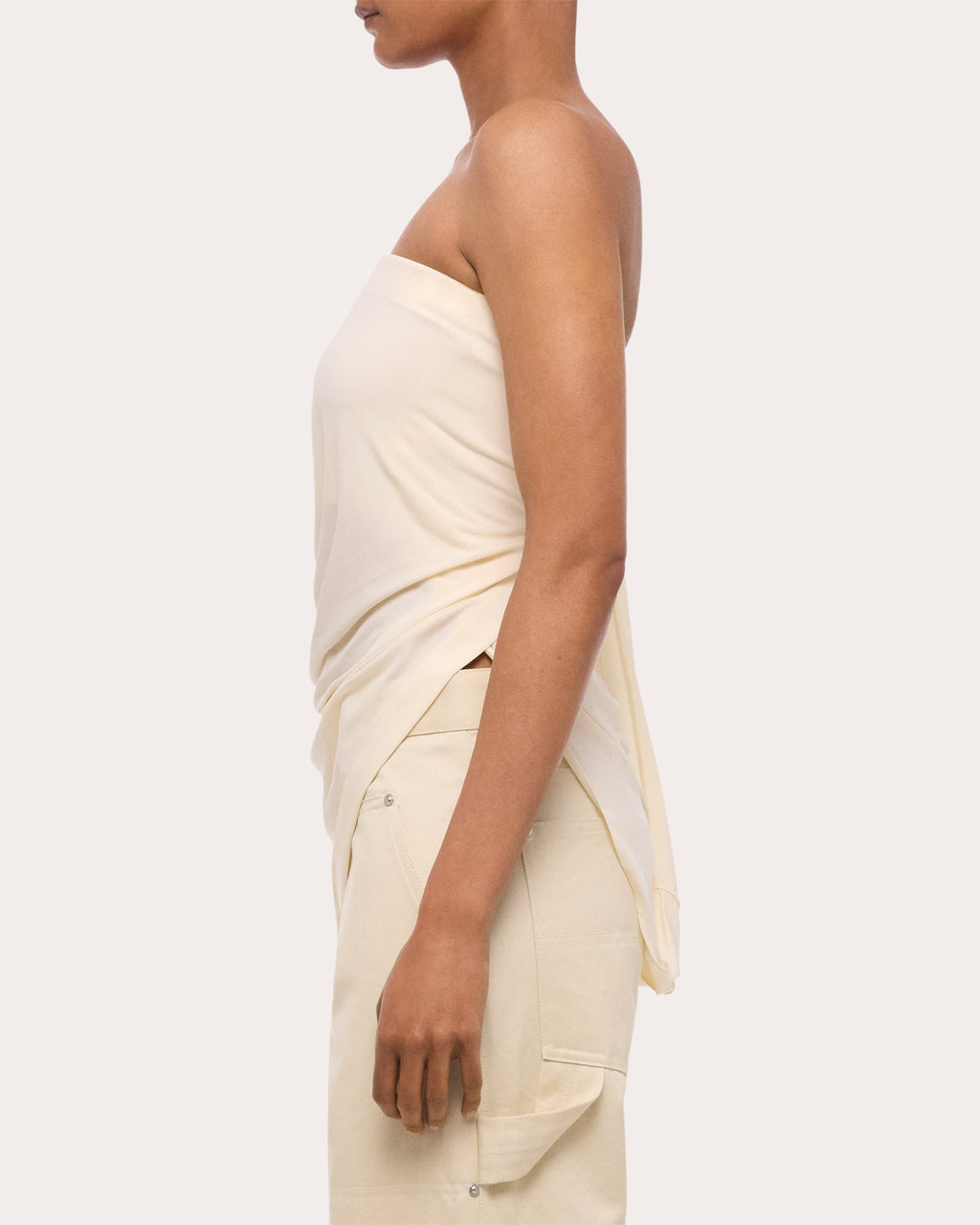 Stretch Jersey Twisted Tube Top