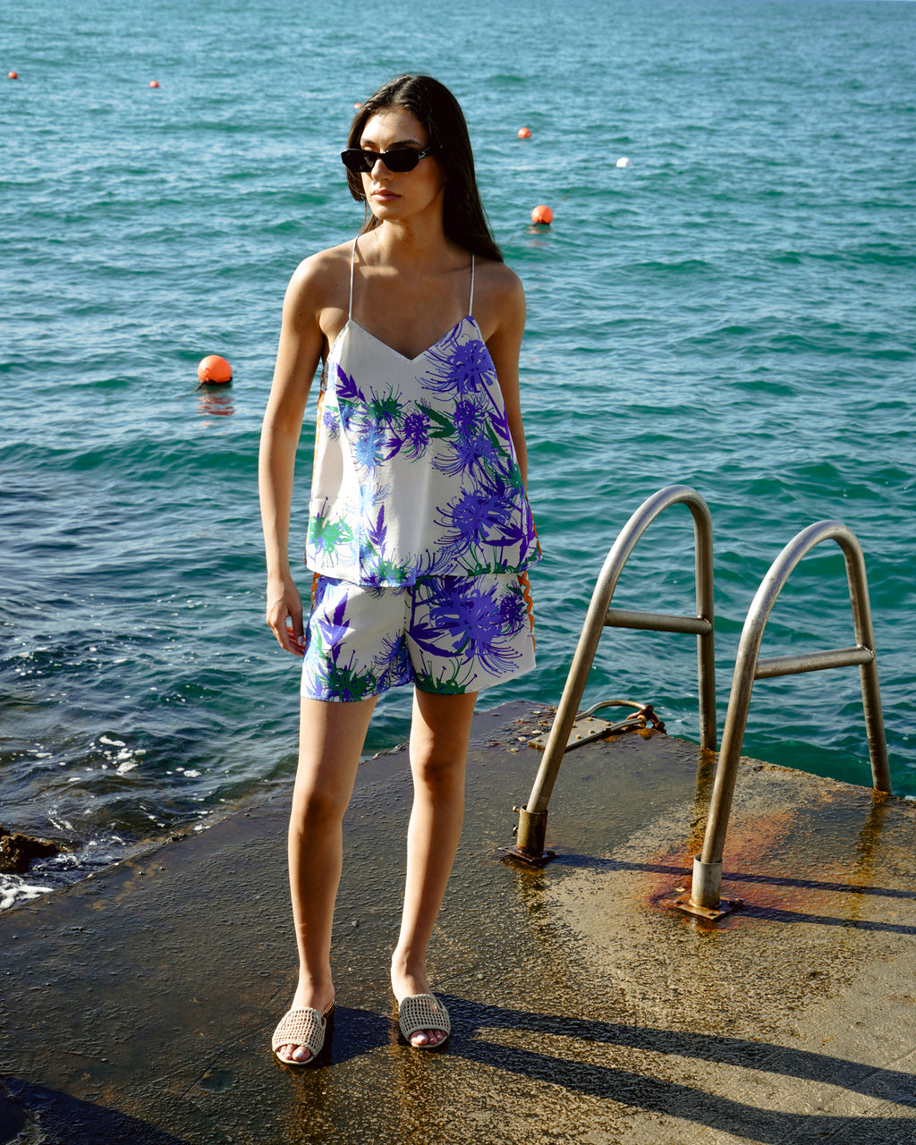 Maki Higa Silk Shorts Set