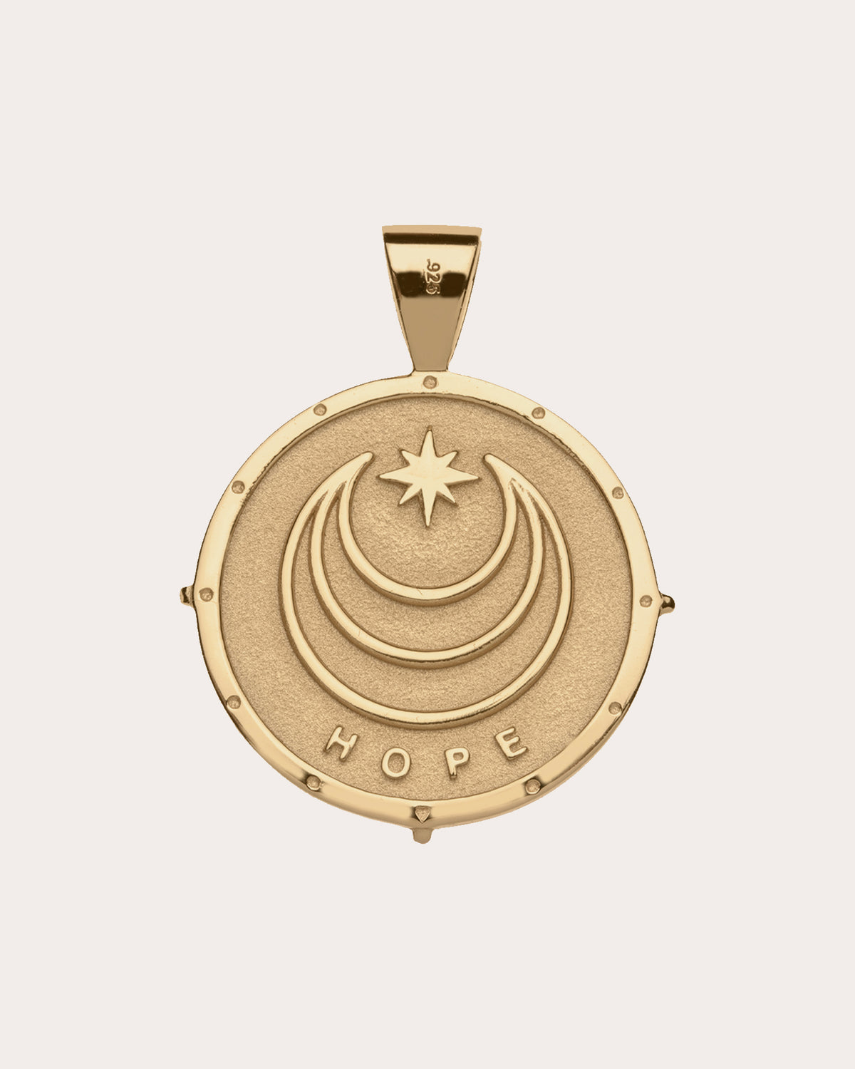 HOPE Small Coin Pendant Necklace
