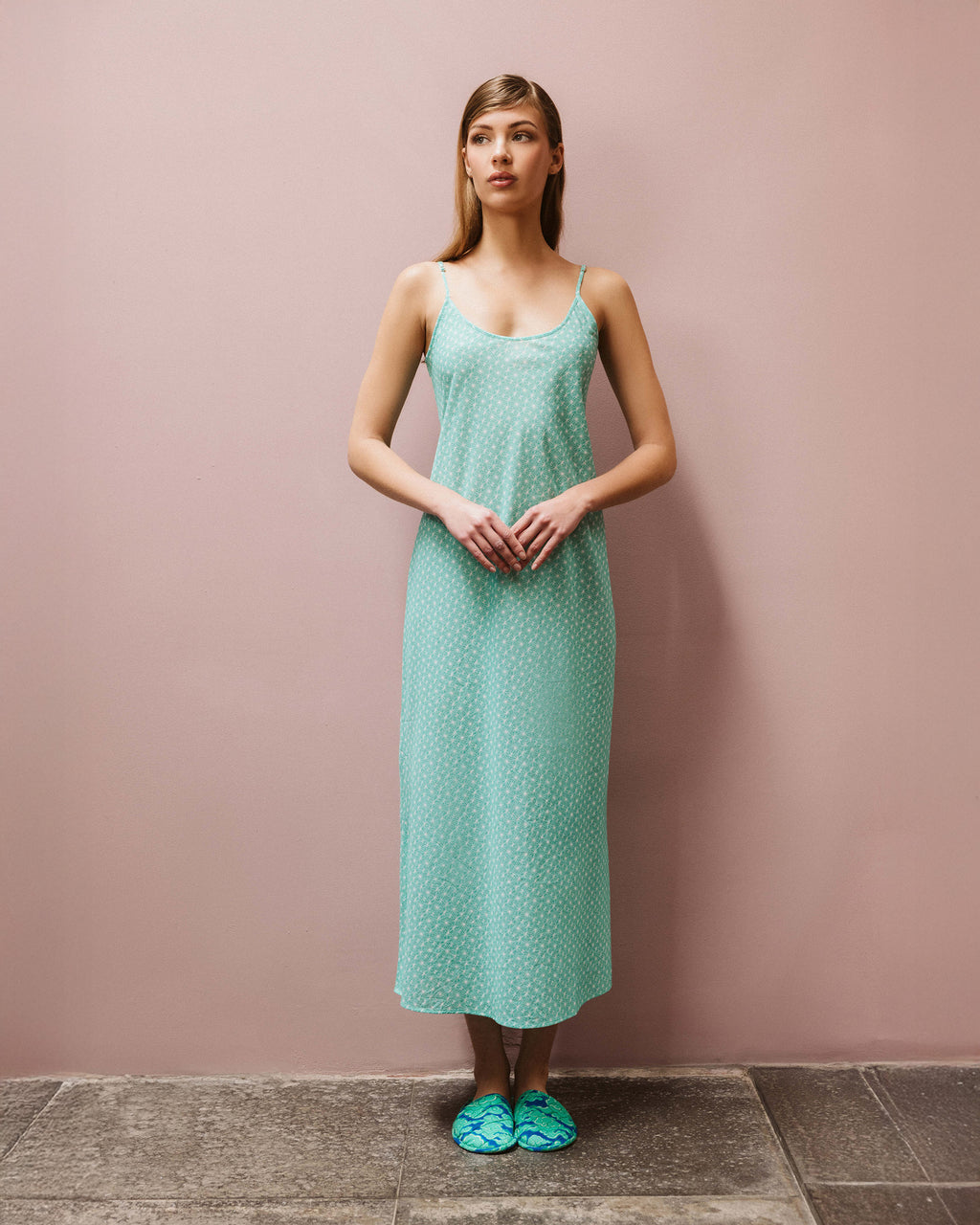 Edo Hoshi Cotton Maxi Slip Dress