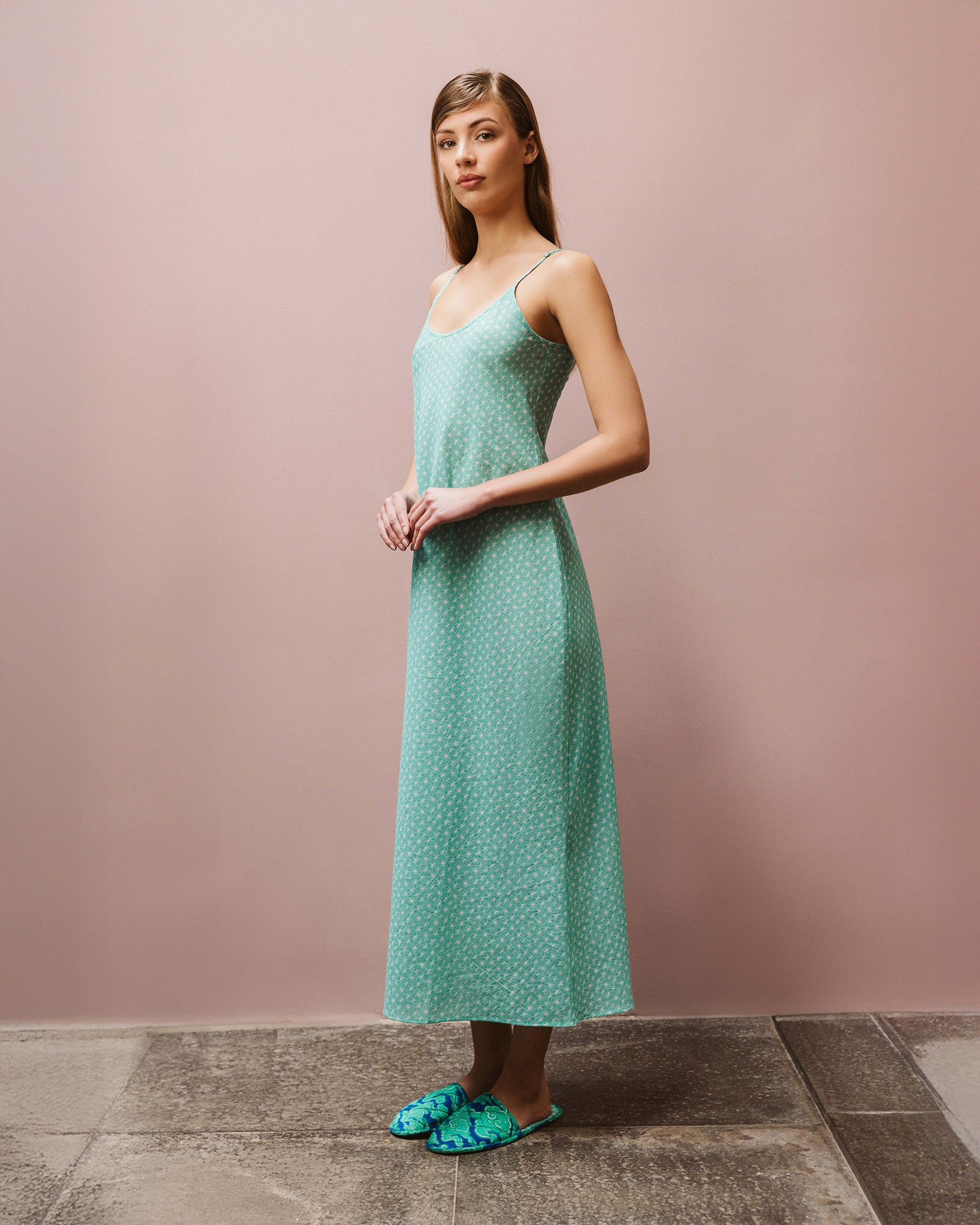 Edo Hoshi Cotton Maxi Slip Dress