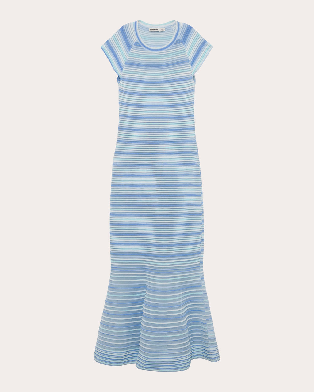Danica Stripe Knit Mermaid Midi Dress