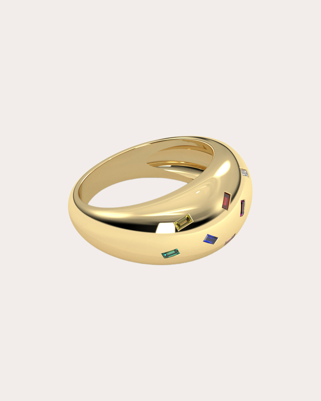 14k Gold Funfetti Ring