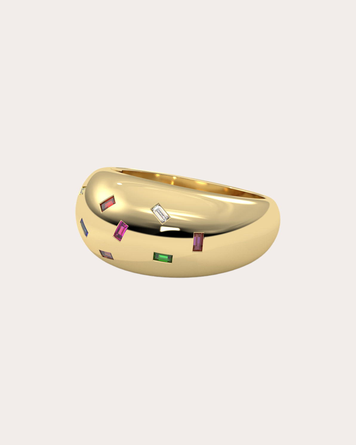14k Gold Funfetti Ring