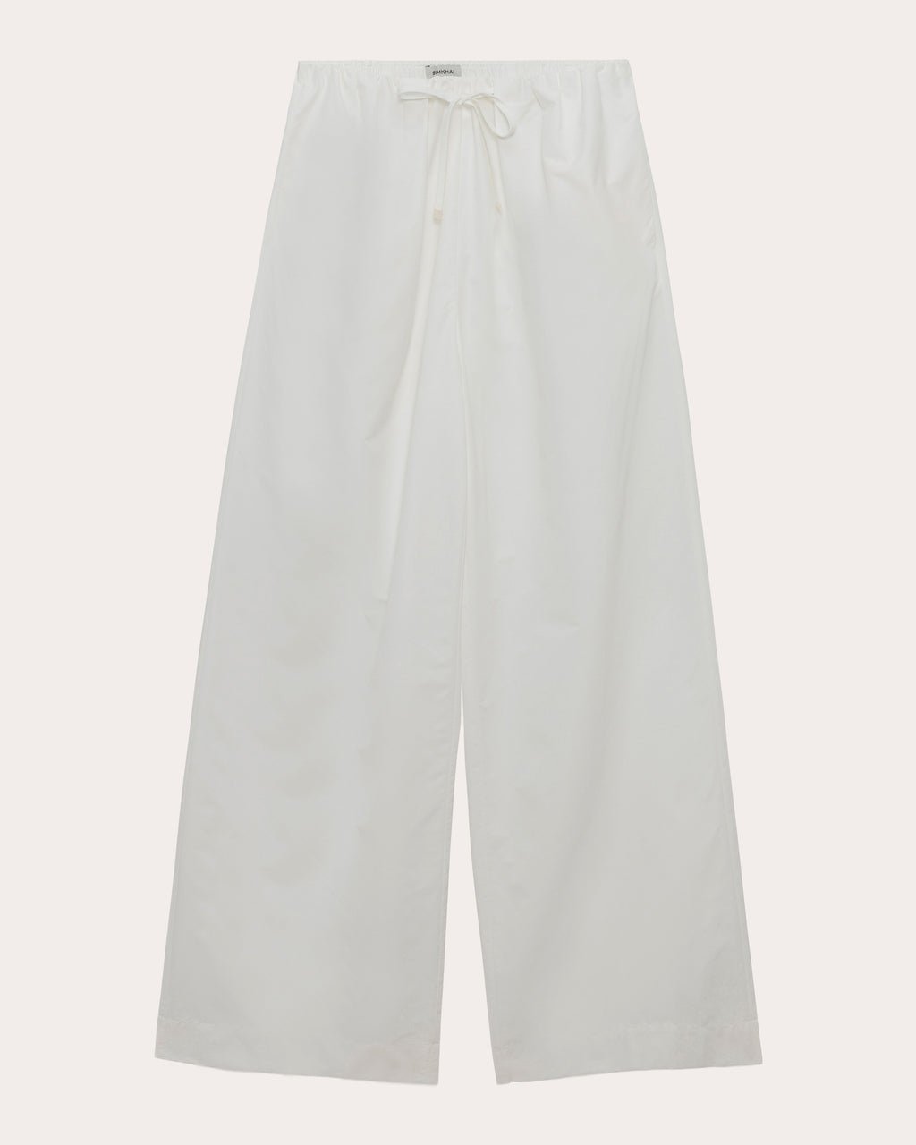Rhea Cotton Faille Wide-Leg Pants