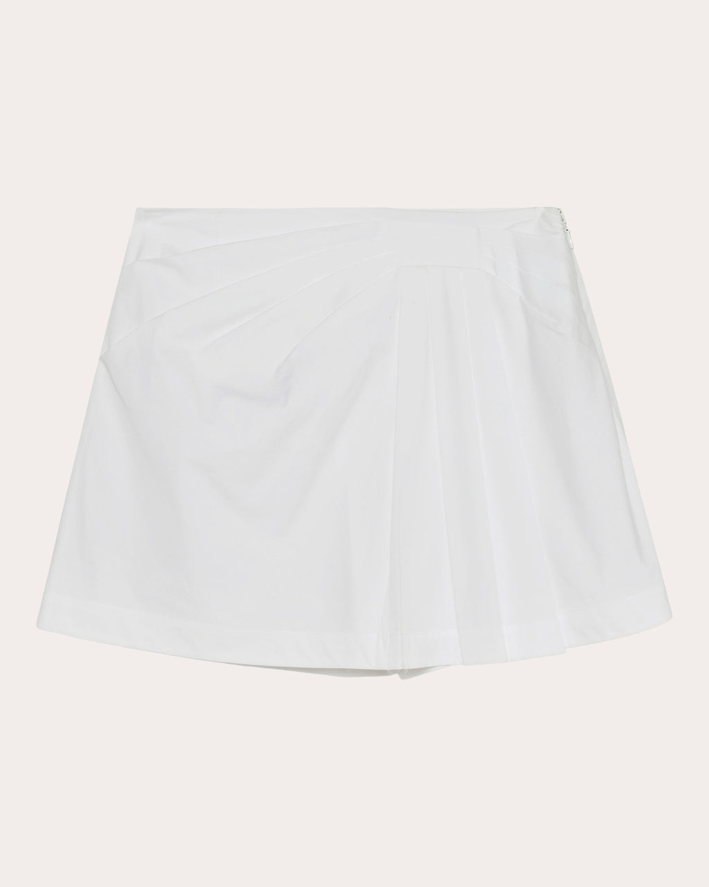 Devlin Pleated Poplin Mini Skort