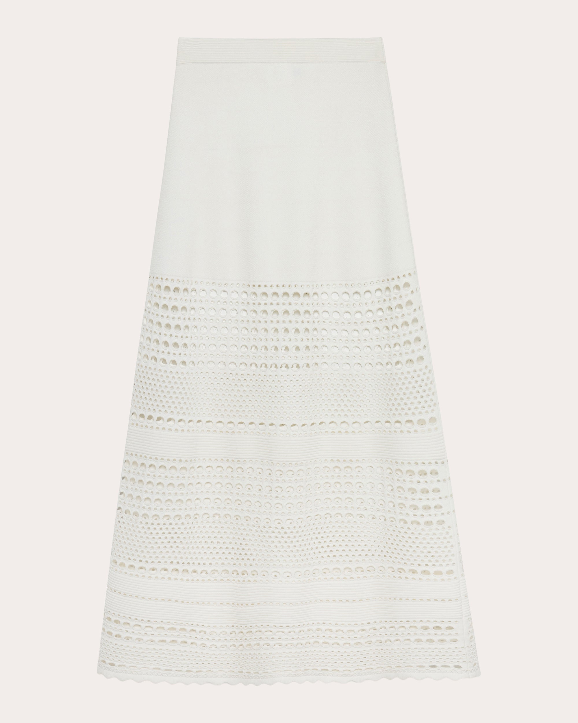 Westly Eyelet Stitch Maxi Skirt