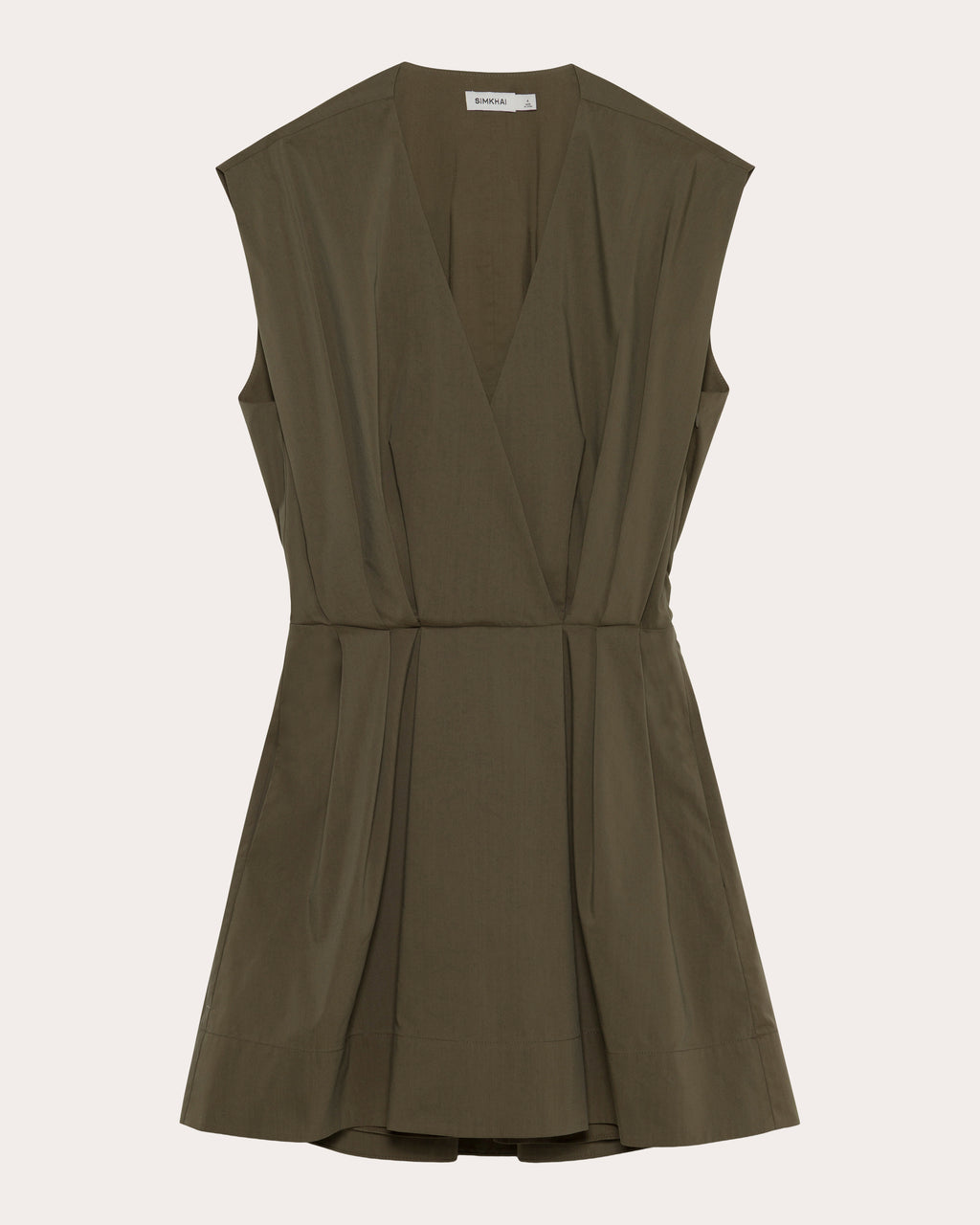 Sefi Pleated Poplin Mini Dress