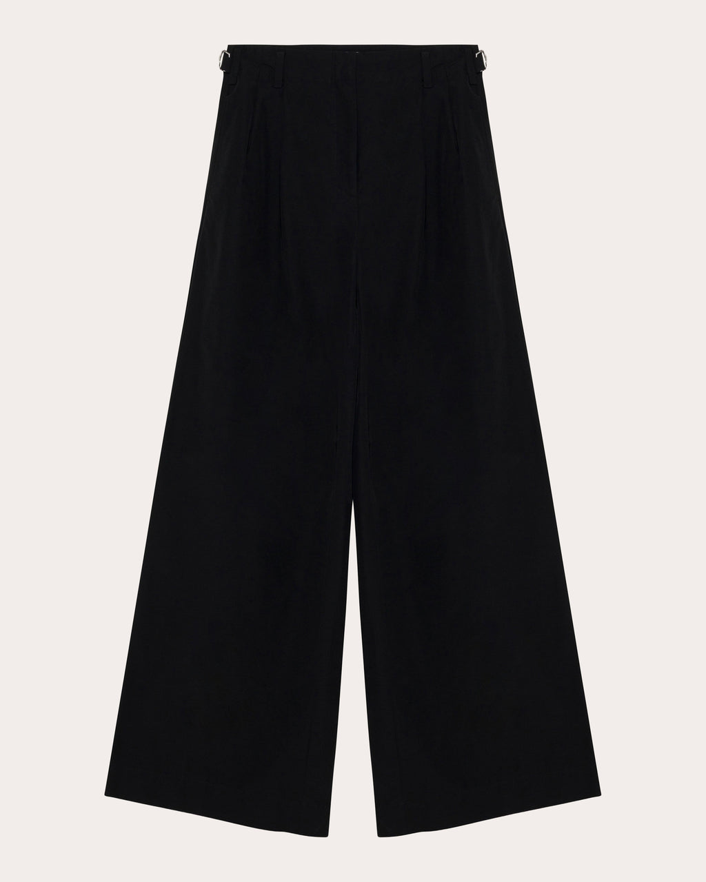 Leroy Pleated Faille Wide-Leg Pants