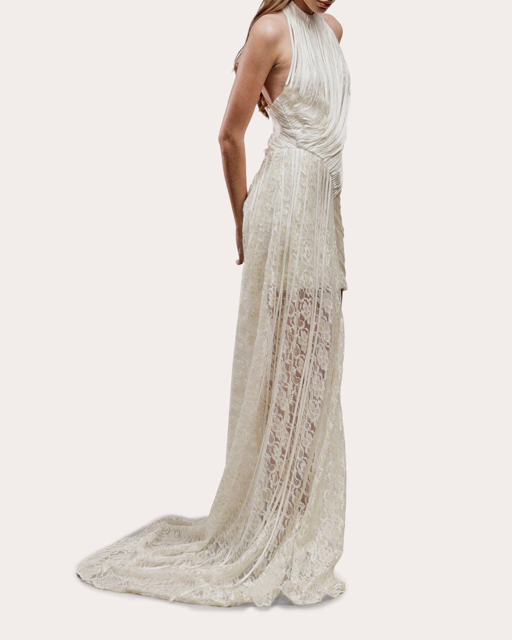 Vexa Draped Silk Fringe Mini Dress