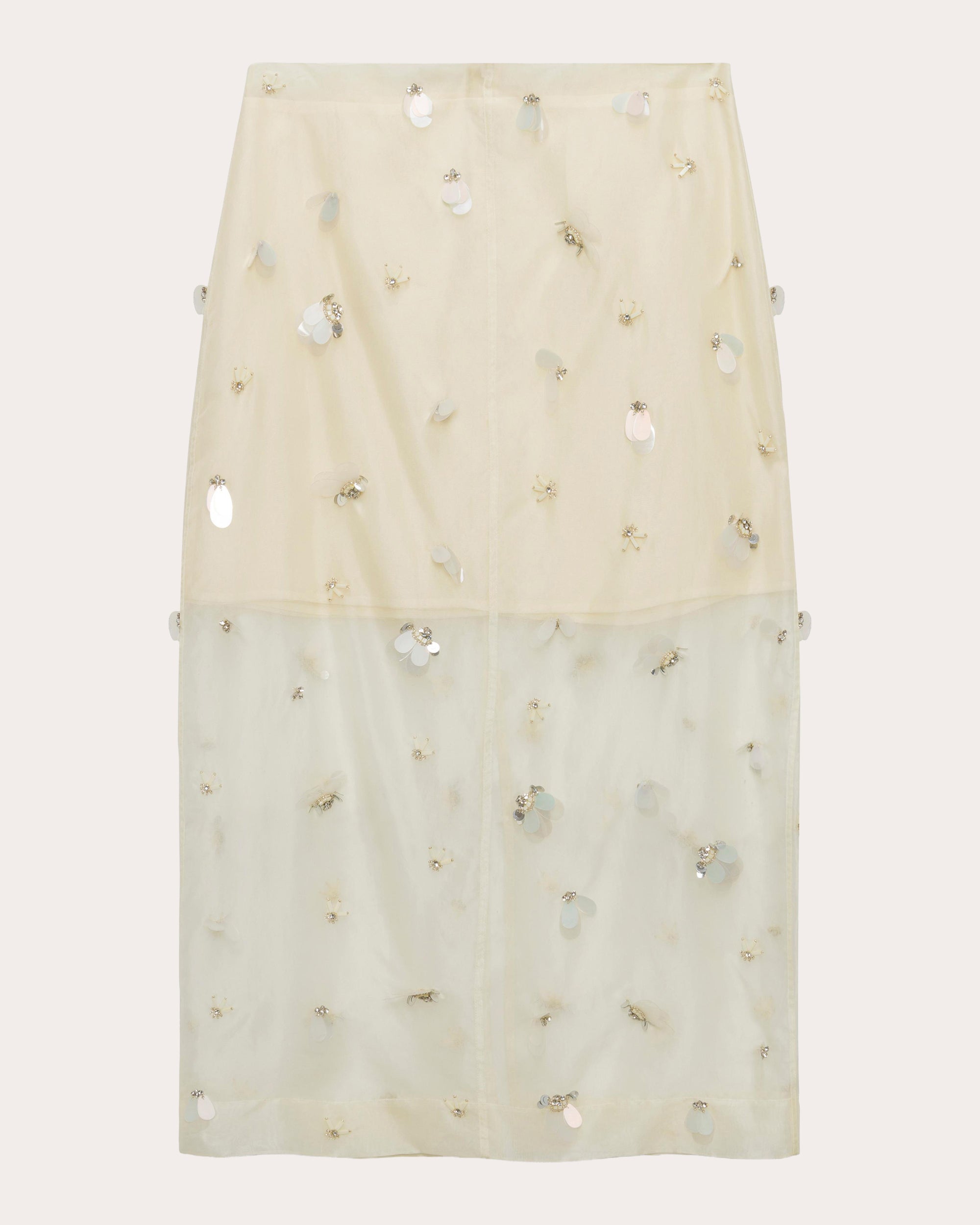 Delilah Embellished Organza Midi Skirt