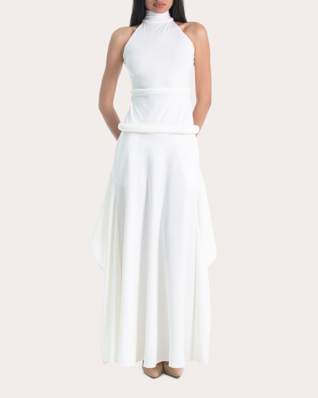 Mar Rolled Mock Neck Top