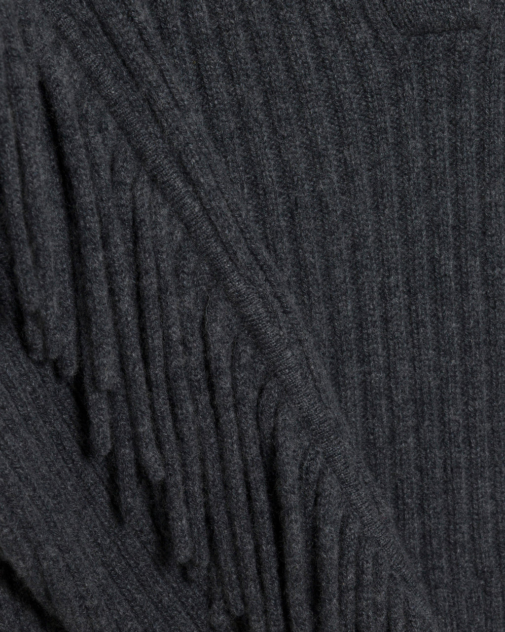 Natalia Wool Fringe Polo Sweater