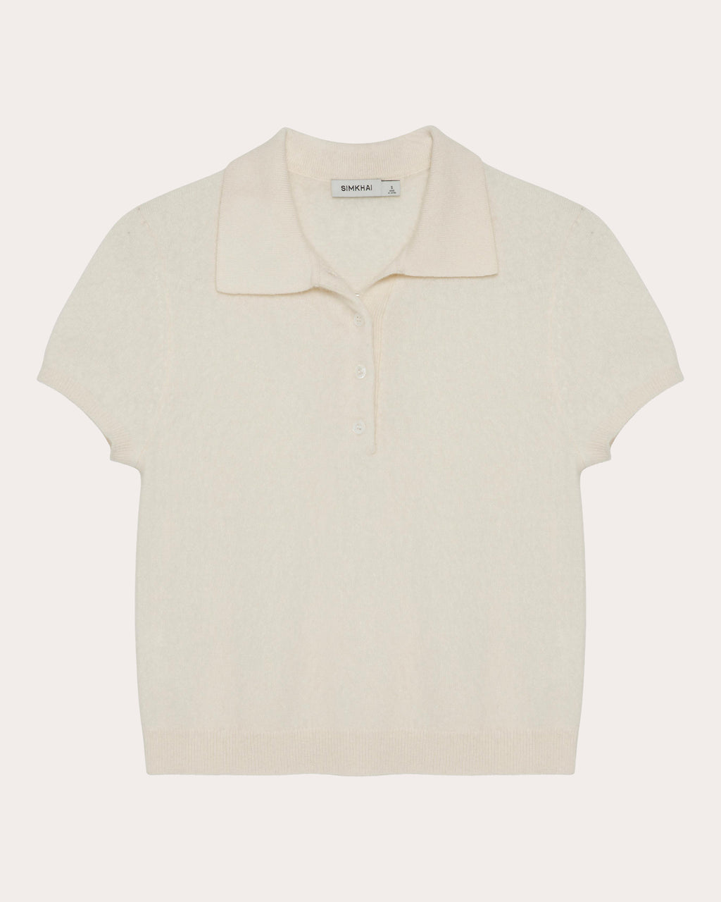 Ivy Brushed Wool Cashmere Shrunken Polo