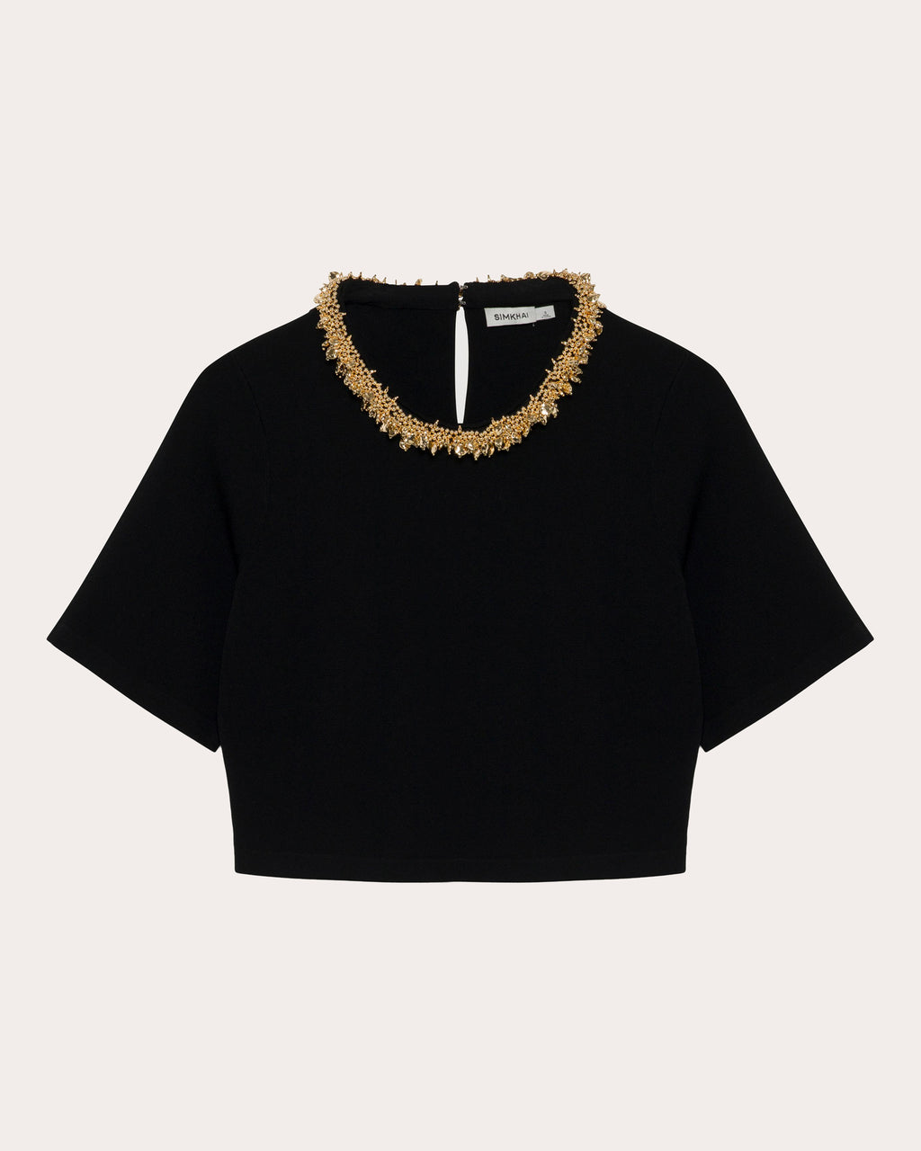 Nuria Beaded Compact Knit Top