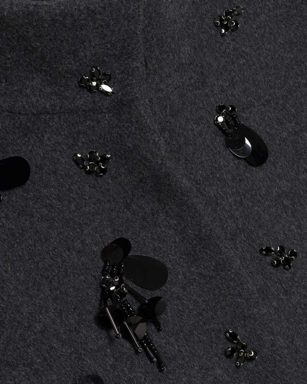 Siena Embellished Wool Funnel Jacket