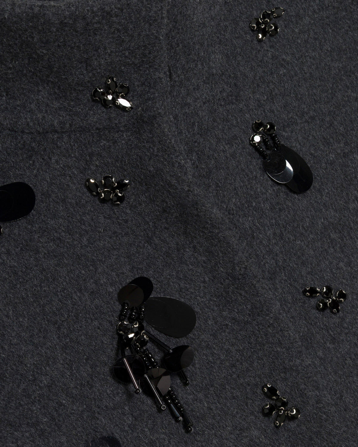 Siena Embellished Wool Funnel Jacket