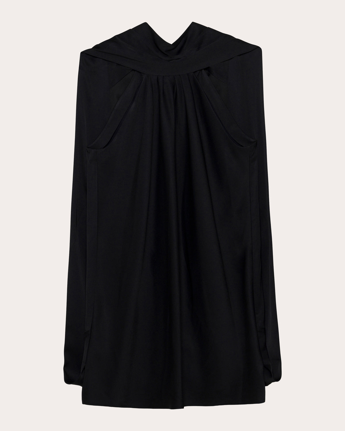 Toni Satin Cape Mini Dress