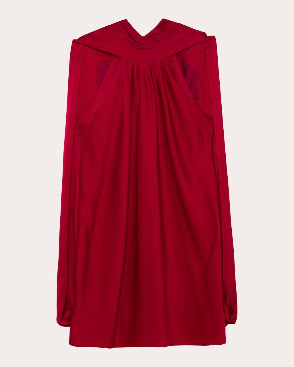 Toni Satin Cape Mini Dress