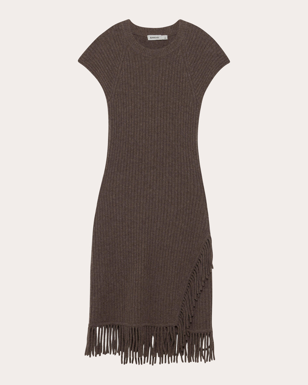 Margot Wool Knit Fringe Mini Dress