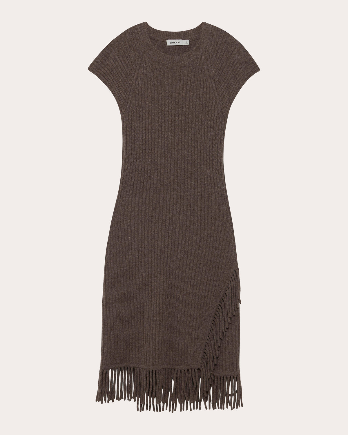 Margot Wool Knit Fringe Mini Dress