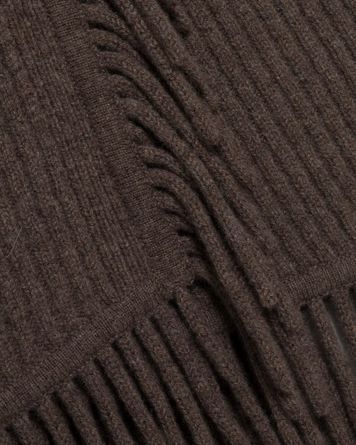 Casey Wool Knit Fringe Midi Skirt