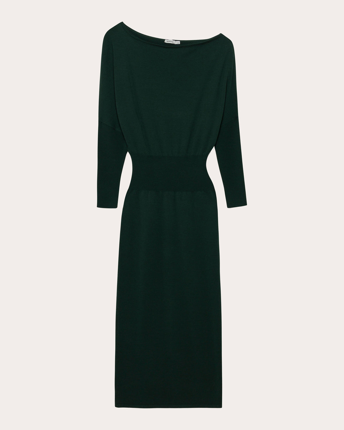 Janese Knit Wool Draped Midi Dress