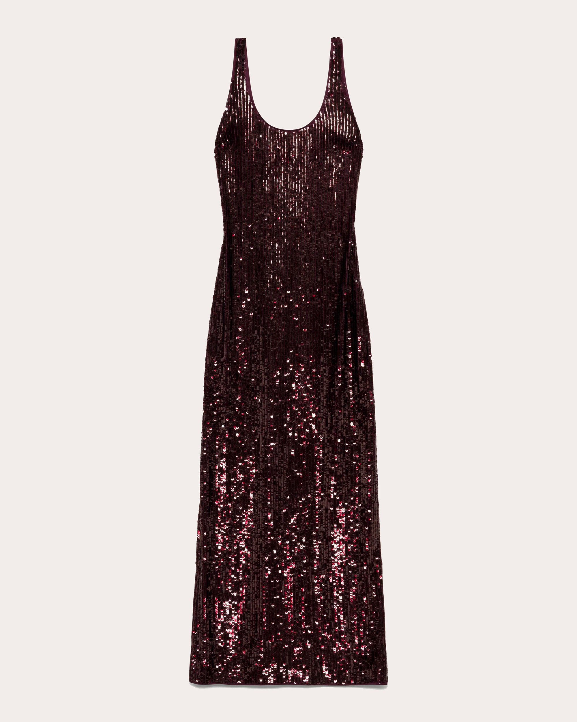 Bex Sequin Scoop Neck Maxi Dress