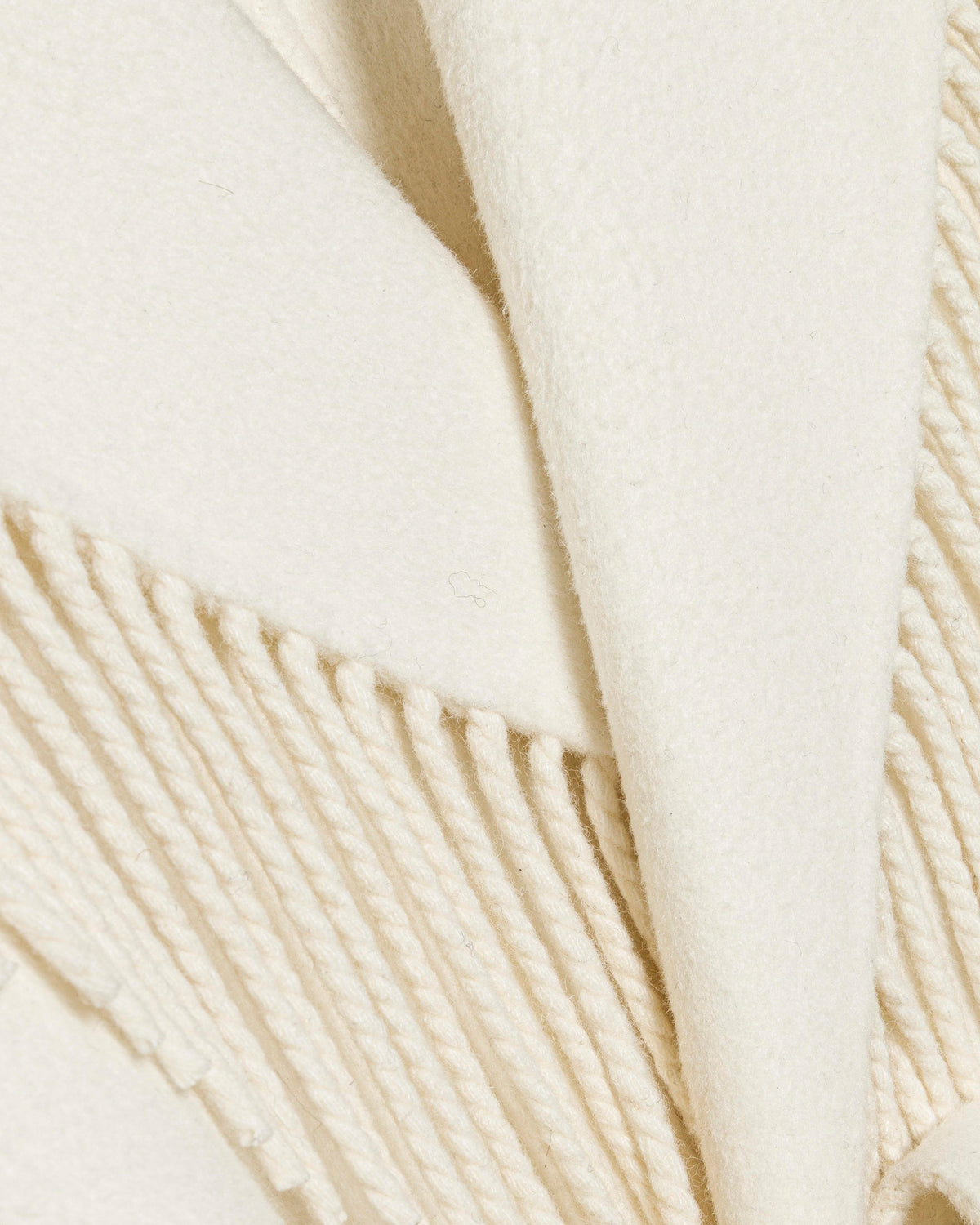 Carrie Fringe Wool Wrap Coat