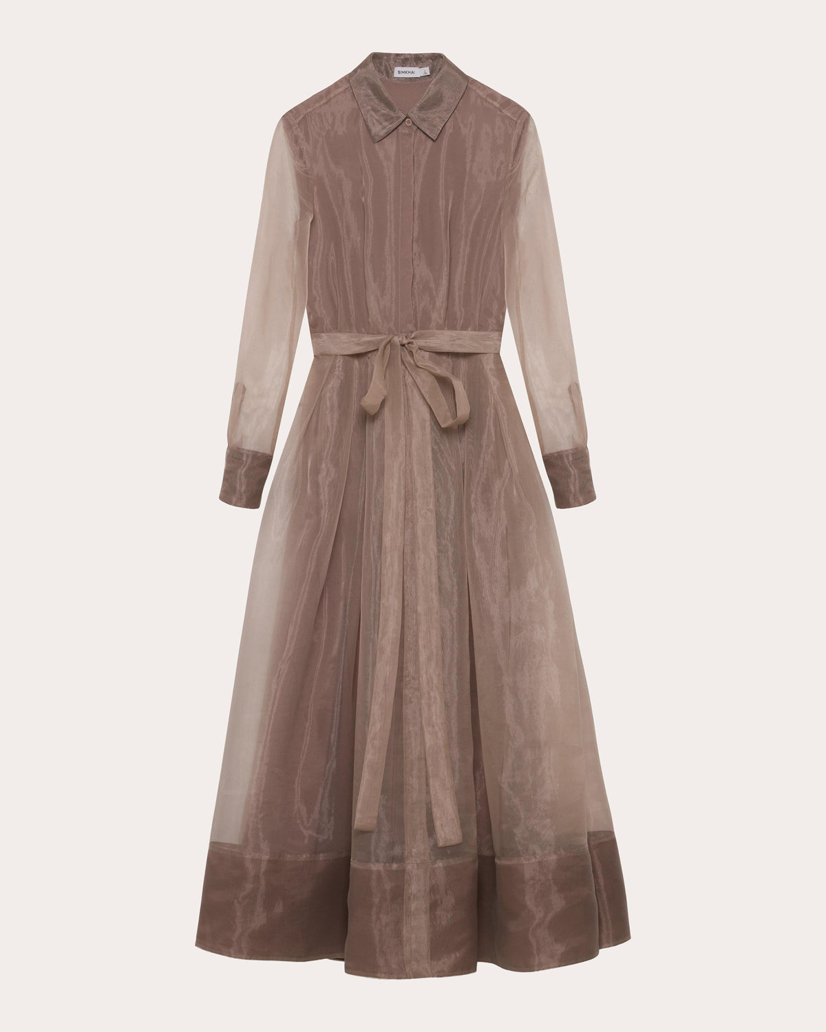 Montgomery Organza Midi Shirt Dress