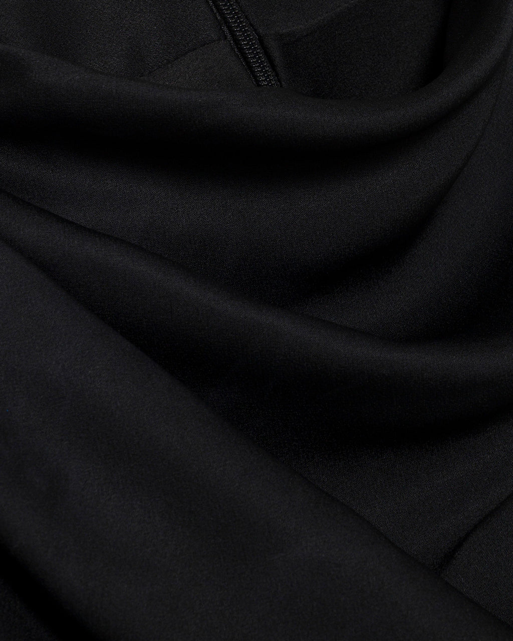 Annibelis Satin Draped Cape Gown