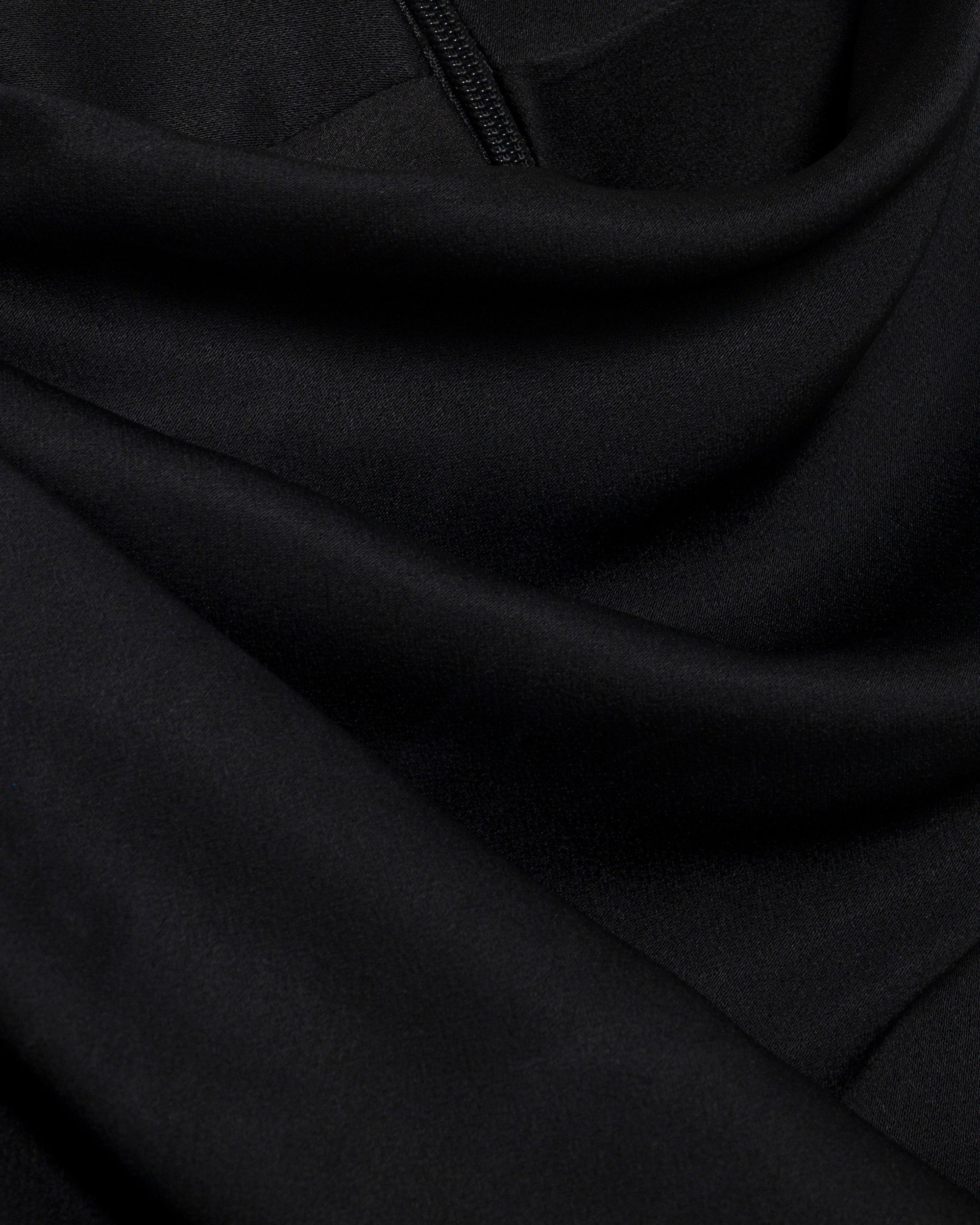 Annibelis Satin Draped Cape Gown
