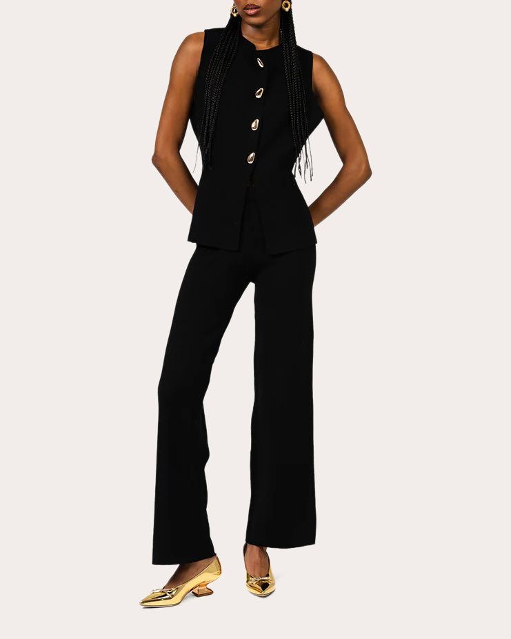 Ini Mirrored Leather Pump