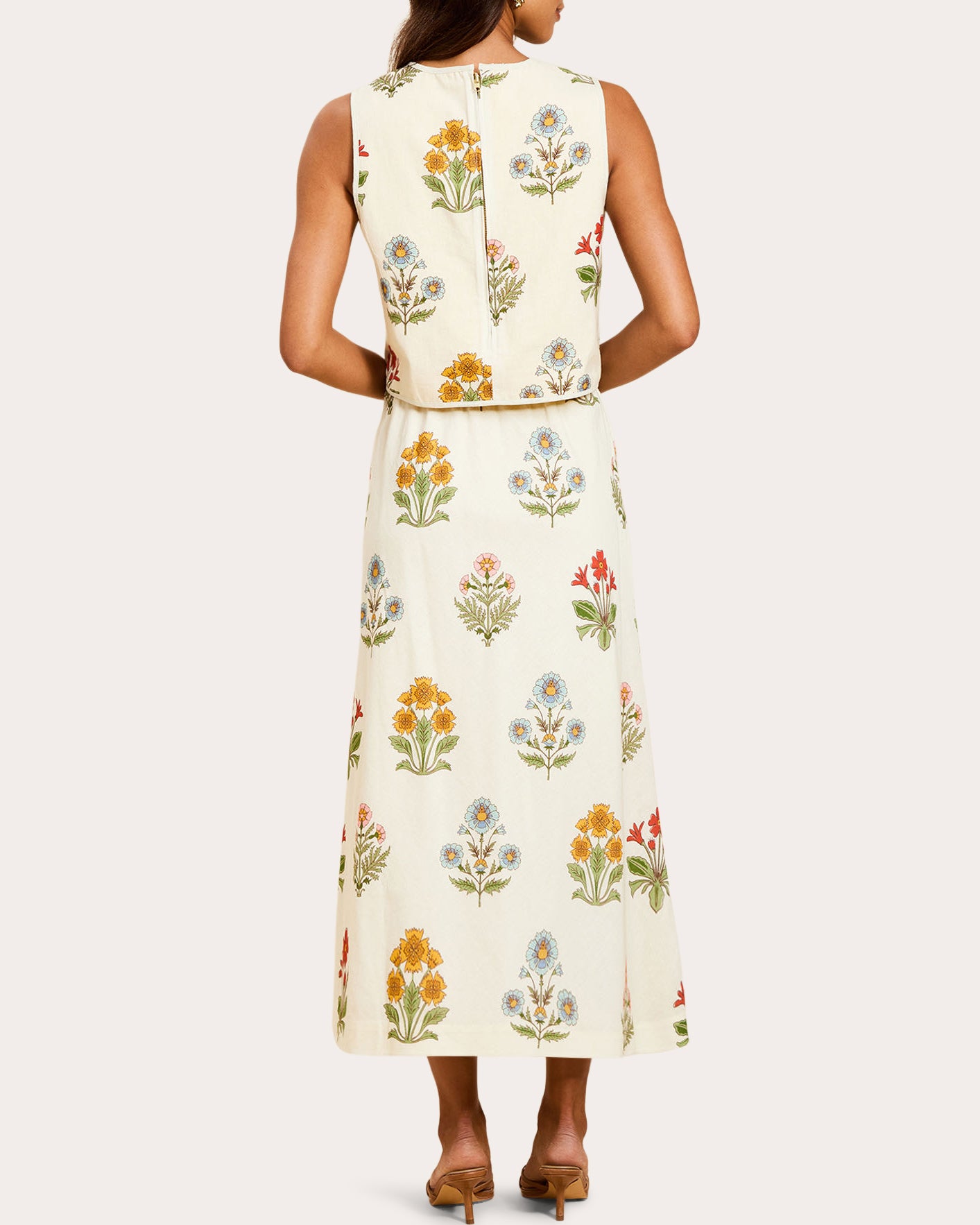 Imogen Reversible Cotton Cropped Vest