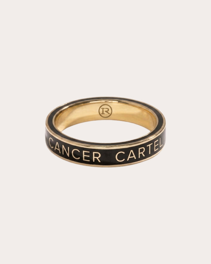 14k Gold Cancer Cartel Band Ring